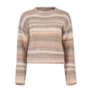 Emme Marella Scoli Maglione Girocollo Crop Mix Lana Con Lurex Scoli Donna Casual Donna