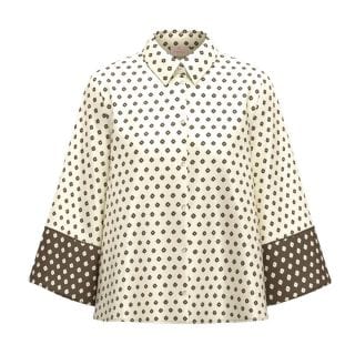 Emme Marella Severope26 Camicia In Twill Stampato Donna Casual Donna