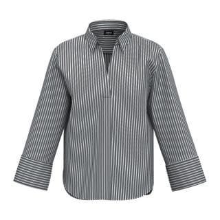 Emme Marella Speme Camicia Scollo V In Popeline Stretch Donna Casual Donna