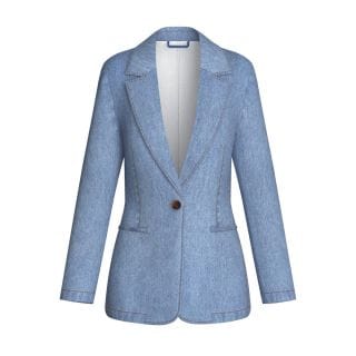 Emme Marella Tecape26 Blazer In Denim Donna Giacconi Donna