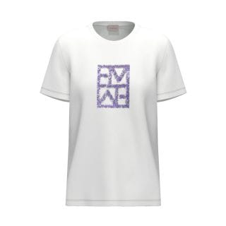 Emme Marella Temape26 T Shirt Ricamo Pailettes Donna Casual Donna