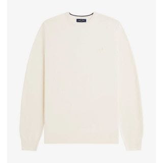 Fred Perry K1309 Maglione Girocollo Piquet Jumper Casual Uomo