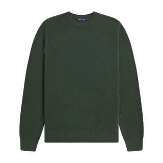 Fred Perry K1309 Maglione Girocollo Piquet Jumper Casual Uomo