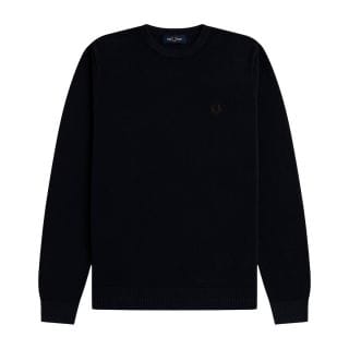 Fred Perry K1309 Maglione Girocollo Piquet Jumper Casual Uomo