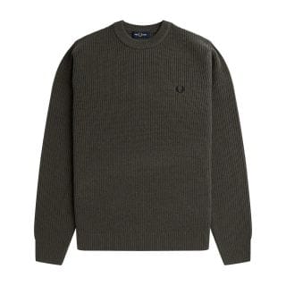 Fred Perry K6539 Maglione Girocollo Costa Inglese In Lambswool Casual Uomo