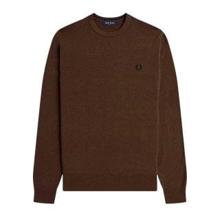 Fred Perry K9601 Maglione Giro Classic Merino Casual Uomo