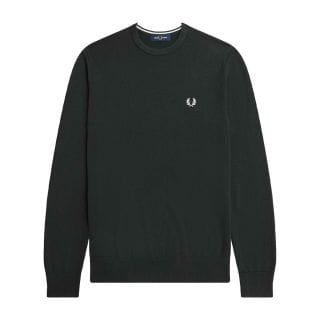 Fred Perry K9601 Maglione Girocollo In Lana E Cotone Casual Uomo