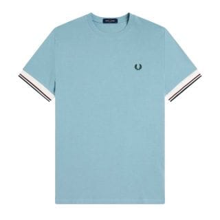 Fred Perry M2396 T-shirt Twin Tipped Manica Casual Uomo