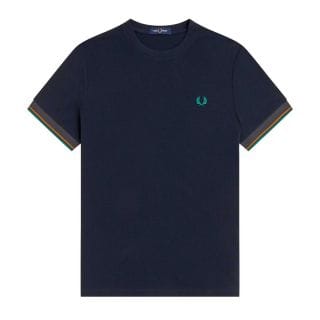 Fred Perry M2396 T-shirt Twin Tipped Manica Casual Uomo
