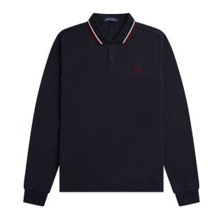 Fred Perry M3636 Polo Manica Lunga Casual Uomo