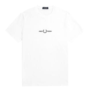 Fred Perry M4580 T-shirt Logo Embroidered Casual Uomo