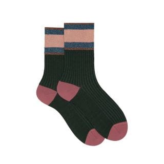 Gallo 508230 Calza Corta Costina Lurex Donna Casual Donna