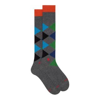 Gallo 511567 Calza Lunga Argyle Casual Uomo