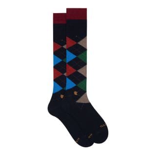 Gallo 511567 Calza Lunga Argyle Casual Uomo