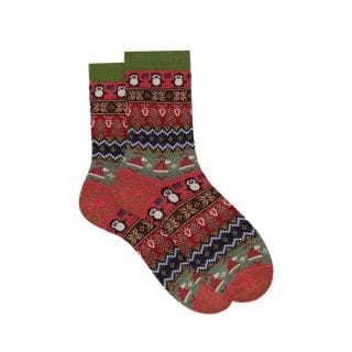 Gallo 514575 Calza Corta Jacquard Lurex Donna Casual Donna