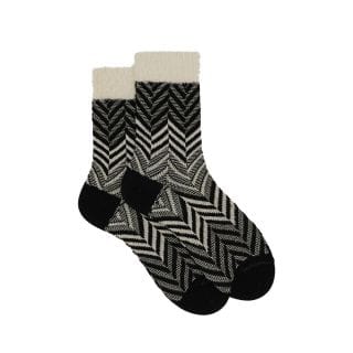 Gallo 514650 Calza Corta Chevron Pelliccia Lurex Donna Casual Donna