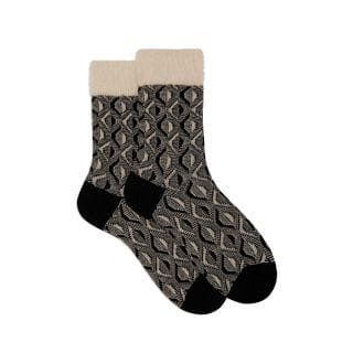 Gallo 515562 Calza Corta Jacquard Pelliccia Lurex Donna Casual Donna