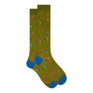 Gallo 515684 Calza Lunga Cotone Superlight Pappagalli Casual Uomo