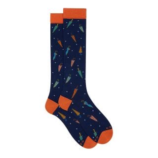 Gallo 516200 Calza Lunga Ombrelli All Over Casual Uomo
