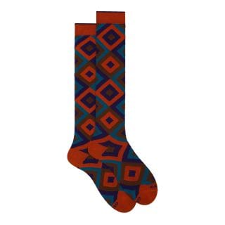Gallo 516308 Calza Lunga Rombo Concentrico Casual Uomo