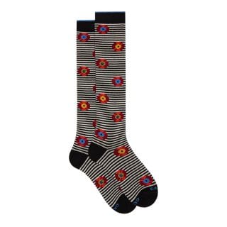 Gallo 516325 Calza Lunga Vinile Su Righe Casual Uomo