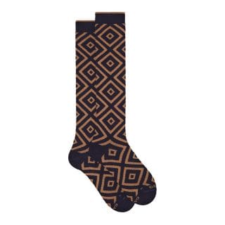 Gallo 517156 Calza Lunga Rombi Bicolore Casual Uomo