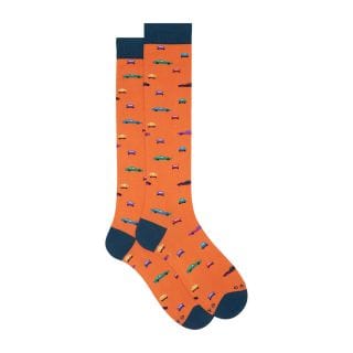 Gallo 517183 Calza Lunga Macchine D'epoca Casual Uomo