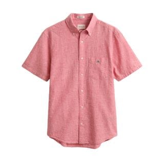 Gant 3250083 Camicia Mc Cotone Lino Casual Uomo