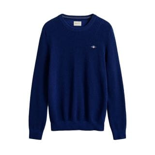 Gant 8030291 Maglione Girocollo Micro Testure Cotton Casual Uomo