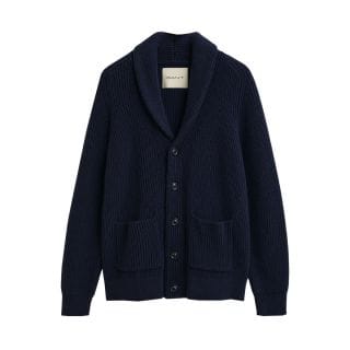 Gant 8050255 Cardigan Collo Sciallato Costa Inglese Casual Uomo