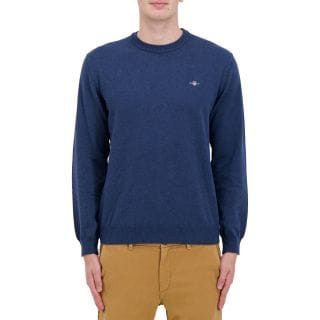 Gant 8060068 Maglione Girocollo In Cotone E Lana Casual Uomo