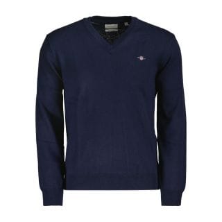 Gant 8060069 Maglione Scollo V In Cotone E Lana Casual Uomo
