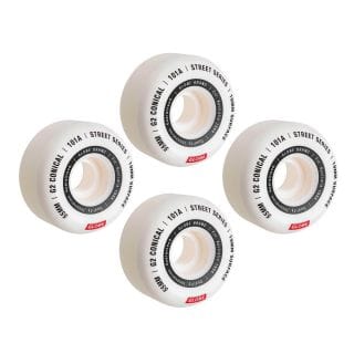 Globe 10125038 Ruote G2 Conical Street 101a Skateboard Skateboarding Uomo