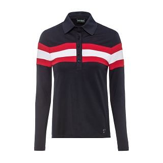 Golfino 3431426 Polo Classic Tricolore Abbigliamento Golf Donna
