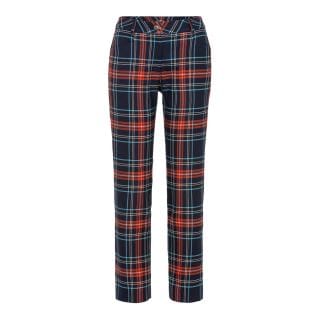 Golfino 7366425 Dynamic Tartan 7/8 Trouser Abbigliamento Golf Donna