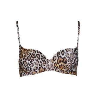Guess E02j04mp004 Reggiseno Push Up Fantasia Leopard Donna Mare Donna