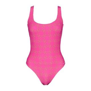 Guess E02j21 Mc03i Costume Intero Logo All Over Donna Mare Donna