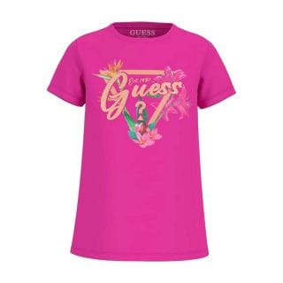 Guess J5gi16 T Shirt Triangle Fiori Bambina Abbigliamento Bambino Junior