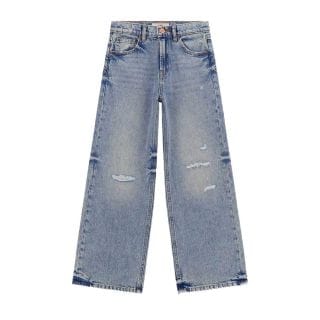 Guess J5ya01 Jeans Strappi Cuciti Bambina Abbigliamento Bambino Junior