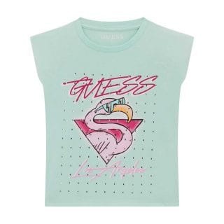 Guess J6gi12 T Shirt Over Size Boxi Bambina Abbigliamento Bambino Junior
