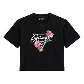 Guess J6gi15 T Shirt Triangle Fiori Bambina Abbigliamento Bambino Junior