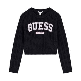 Guess J6yr11z0843 Felpa Crop Ls Sweater Bambina Abbigliamento Bambino Junior