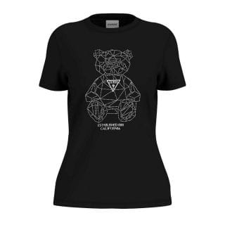 Guess V6gi12k3325 T Shirt Regular Elaticizzata Svarosky Romy Donna Casual Donna