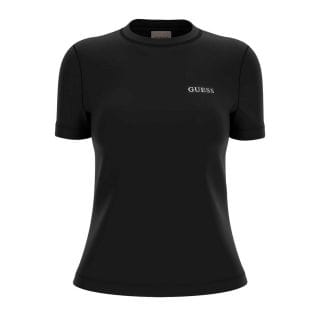 Guess V6ri07j1314 T Shirt Logo Scrip Cuore Tracei Donna Casual Donna