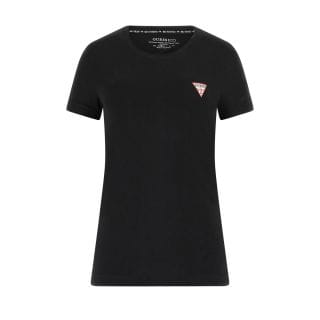 Guess W2yi44j1314 T Shirt Mini Triangle Crew Neck Donna Casual Donna