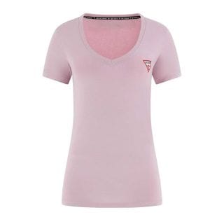 Guess W2yi45j1314 T-shirt Mc Scollo V Mini Triangle Donna Casual Donna