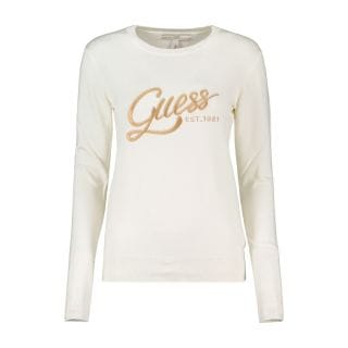 Guess W3gr37z2nq2 Maglione Girocollo Logo Ricamato Donna Casual Donna