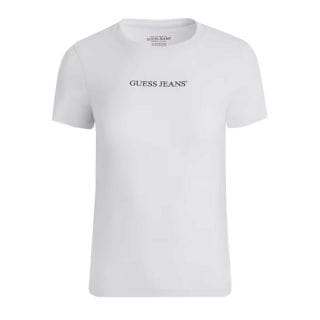 Guess W4yi01j1314 T-shirt Stampa Logo Donna Casual Donna