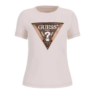 Guess W5bi28j1314 T-shirt Ss Triangle Leo Donna Casual Donna