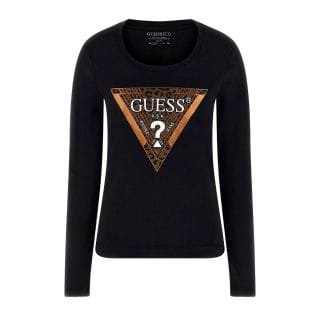 Guess W5bi75j1314 T Shirt Ls  Triangle Leo Donna Casual Donna